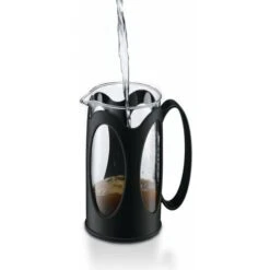 Caffettiera, Vetro Borosilicato - 3 Tazze (0,35 L), Nera -Elettrodomestici Negozio 99783073 3